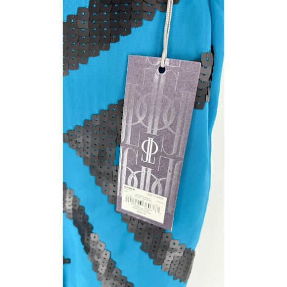 Jennifer Lopez Sequin Tank Top Blouse Aqua Blue Womens Size XL New Sleeveless - Picture 4 of 6